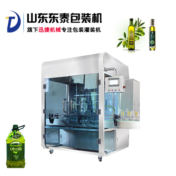 前方高能！快被這款全自動橄欖油灌裝機(jī)帥哭了